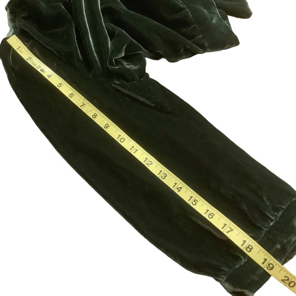 Madewell Velvet Wrap Blouse in Rich Green Size Medium - Picture 11 of 13